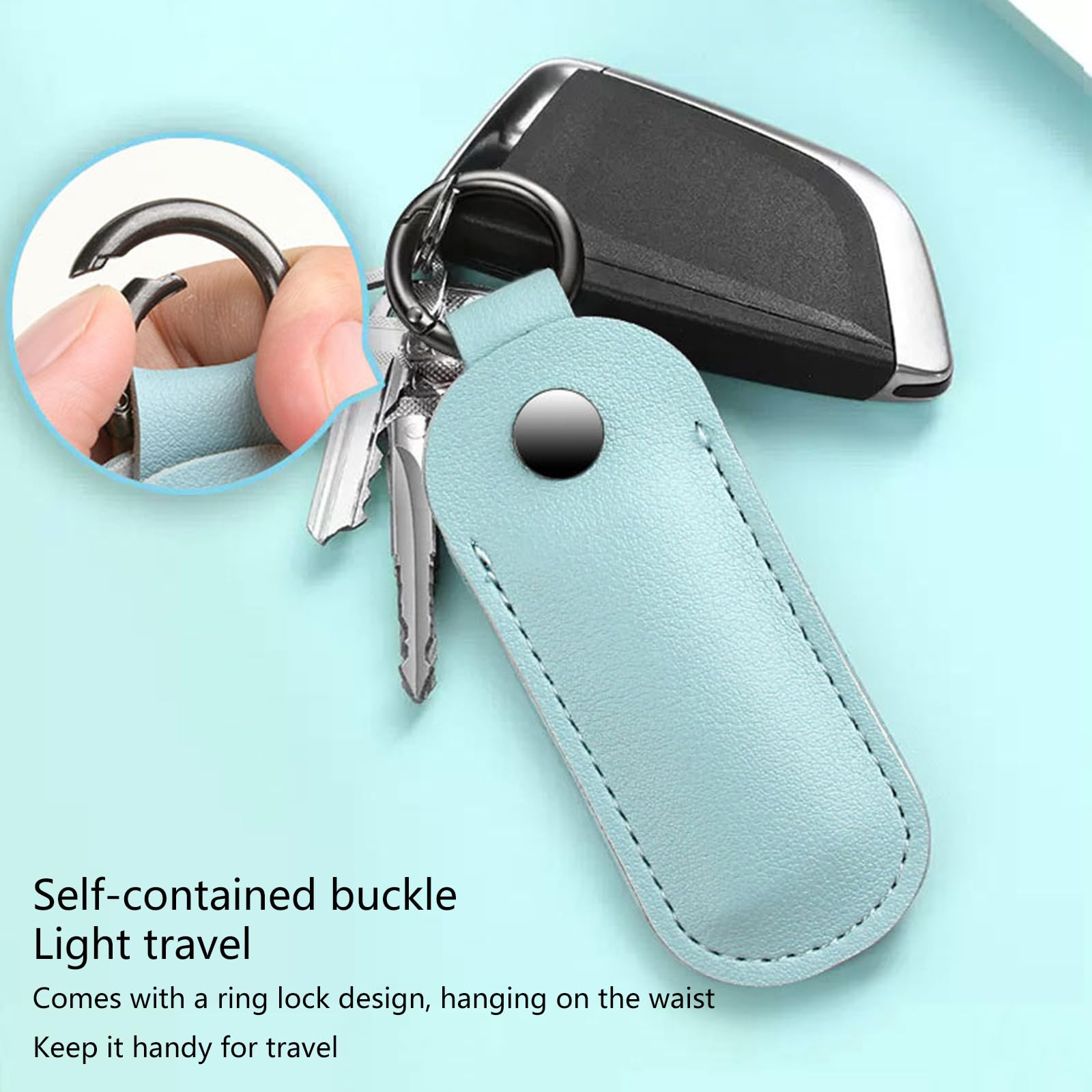 USB Stick Holder Case Microfiber Leather USB Stick Protector Sleeve with Keychain Optional Color