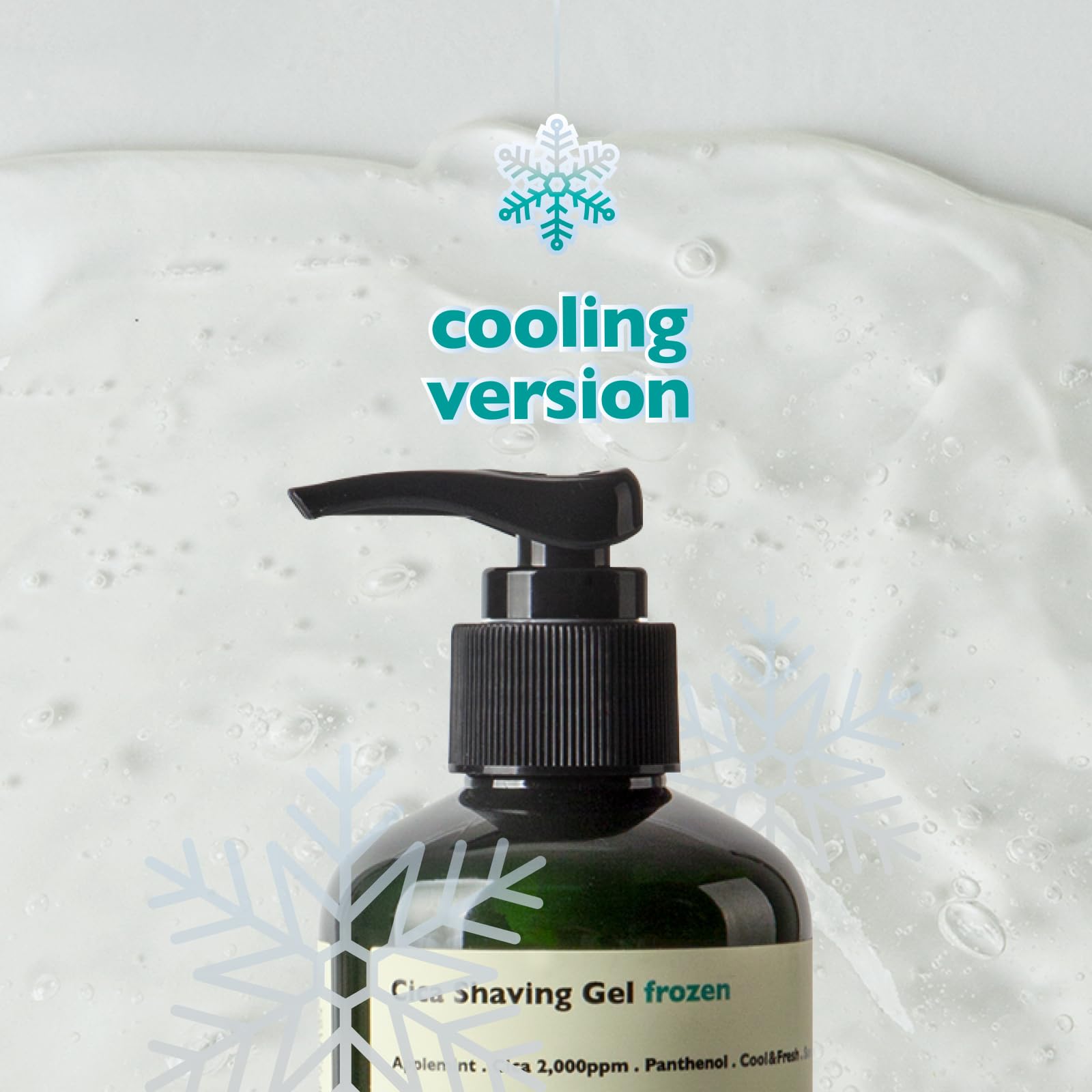 Lazy Society Cica Shaving Gel Frozen – Gel de Afeitado Refrescante con Cica 250 ml | Antitirritación, Frescor Instantáneo