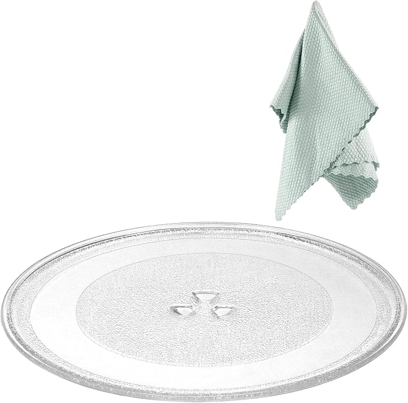 12" W10337247 Microwave Glass Turntable Plate AMI PARTS | W10337247 Microwave Glass Plate Compatible with Whirlpool, Replaces Microwave Glass Tray W11367904, AP6892124
