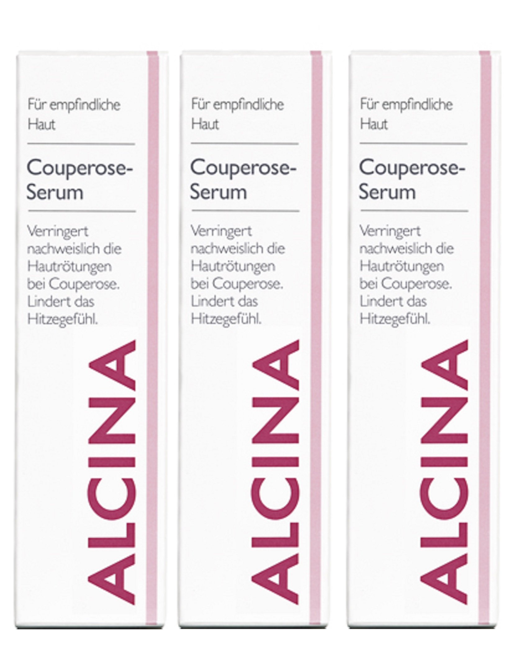 3er S Couperose Serum Pflegende Kosmetik Alcina Verringert nachweislich die Hautrötungen bei Couperose je 30 ml = 90 ml
