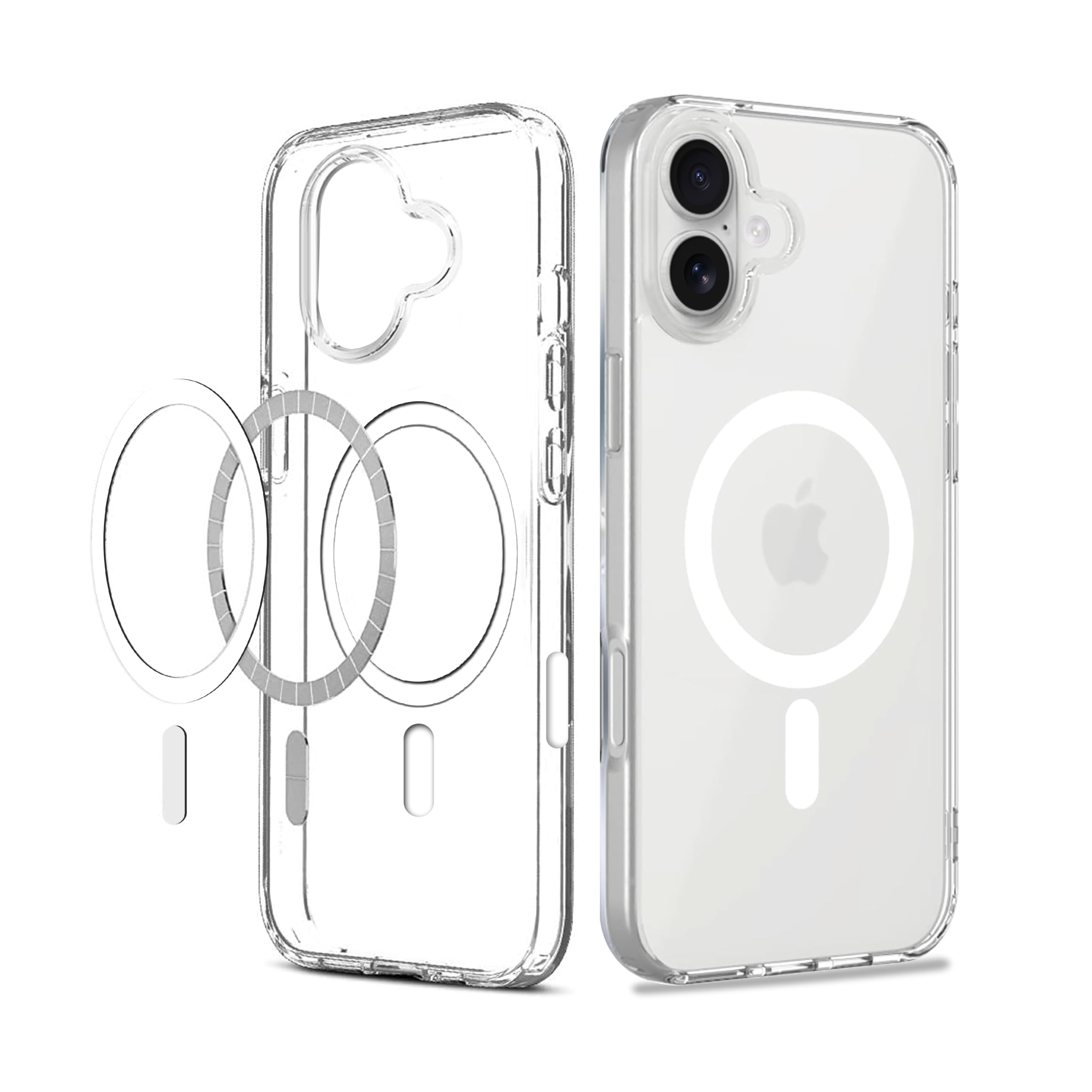 CEDO Magfit Cover for iPhone 16 (6.1 inch) | Mag-Safe Wireless Charging | Designed with Magnetic Lock Shockproof Phone Bumper Transparent Back Case Cover (Clear) (B0DG5N981M) Amazon Price History, Amazon Price Tracker