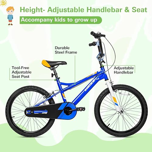 Miniatura 2 de WEIZE Bicicleta para niños, bicicleta para niños de 14, 16, 20 pulgadas, para niños y niñas de 3 a 12 años, altura del ciclista de 32 a 60 pulgadas,