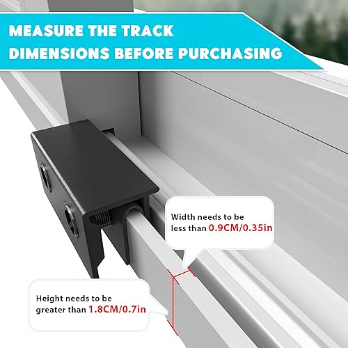 Miniatura 3 de 8 juegos de cerraduras de ventana de seguridad, bloqueo de ventana deslizante de aluminio ajustable para ventanas de vidrio verticaleshorizontales,