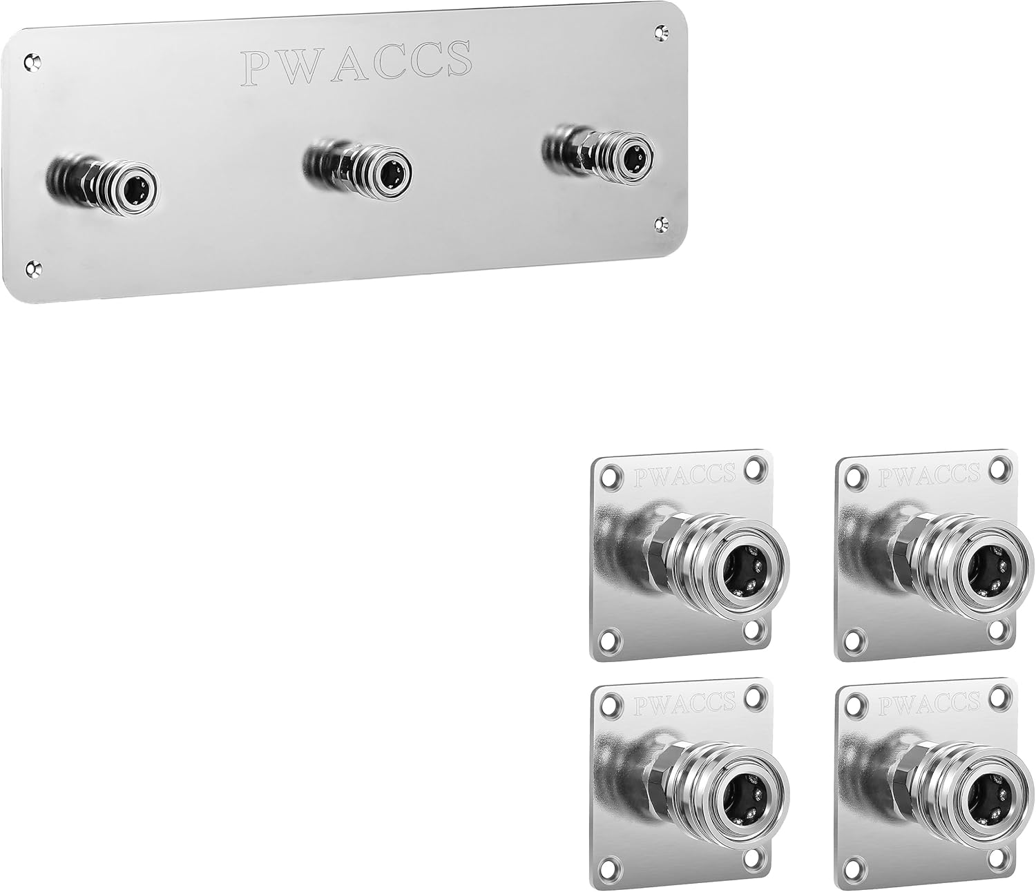 PWACCS Foam Cannon Holder - Pressure Washer Nozzle Tip Holder, Wall Mountable Foam Cannon Holder, Pressure Washer Foam Cannon Holder, 1/4" Quick Connect Automatic Foam Cannon Mount, 4 Pack