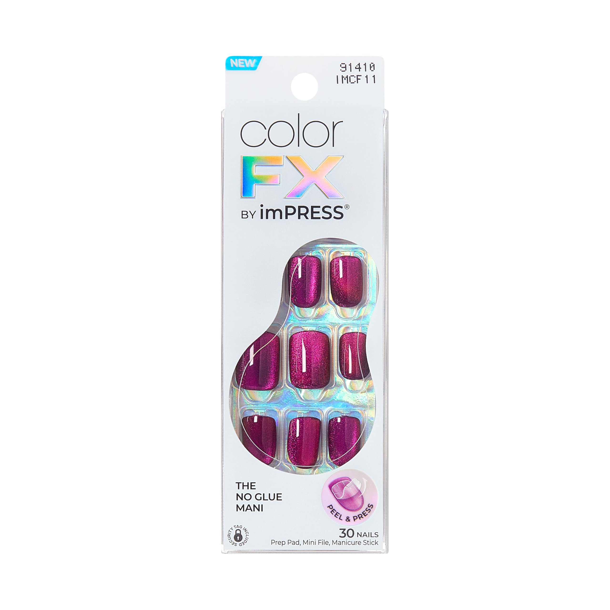 Kiss Color Fx Im Press False Nails Self-Adhesive Levels 30 Pc