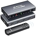 HDMI Switch 5 in 1 Out 4K@60Hz, GANA HDMI Splitter Switcher with Remote, Aluminum HDMI 2.0 Switch Box Hub for 3D, HDCP2.