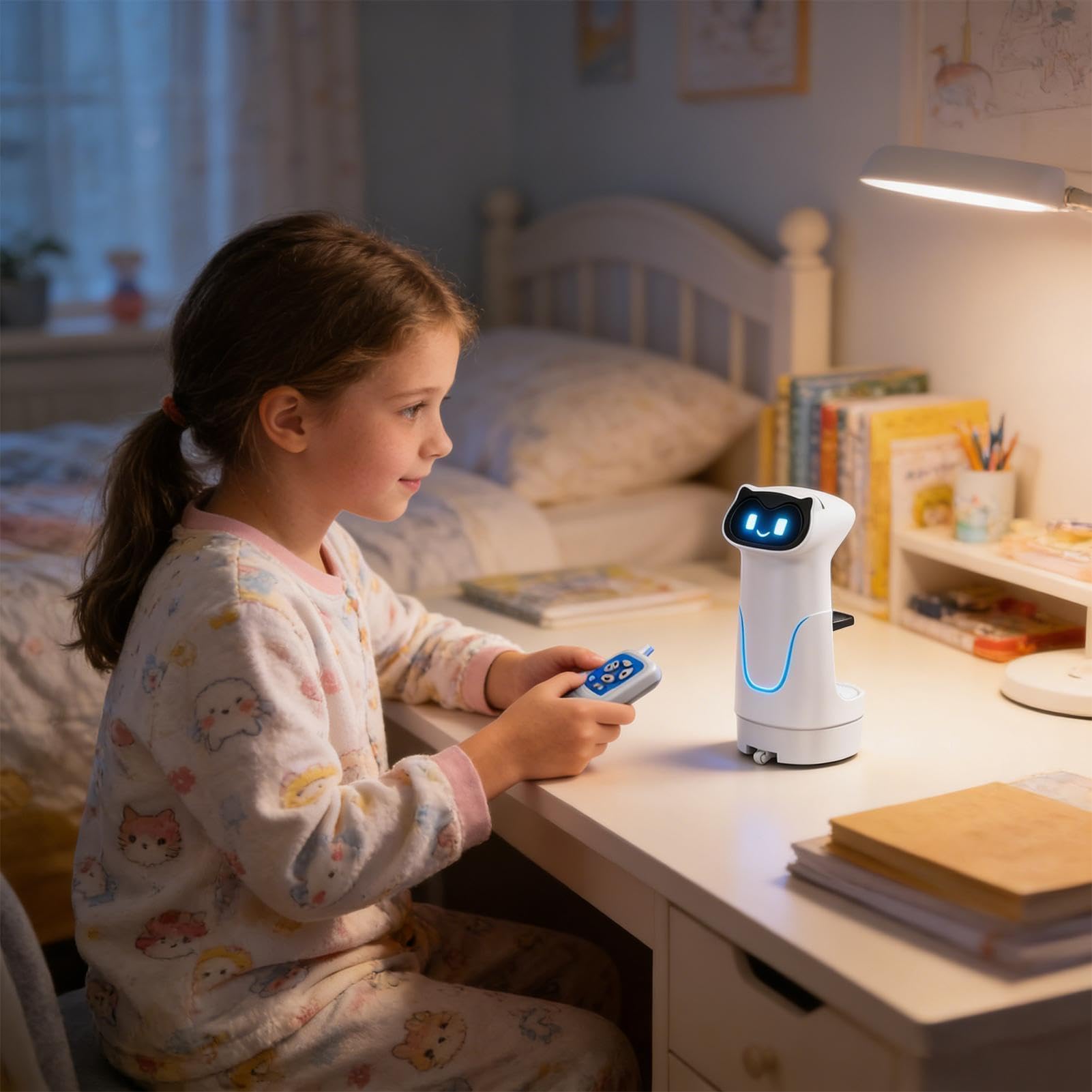 Giocattolo robot intelligente: robot interattivo per la consegna di intelligenza artificiale, compagno di apprendimento intelligente | Gadget tecnologico educativo per bambini, adolescenti, adulti, fa