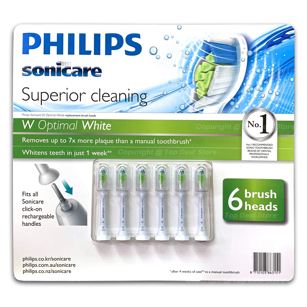 Amazon.co.jp: Philips Sonicare W Optimal ホワイト 電動歯ブラシ
