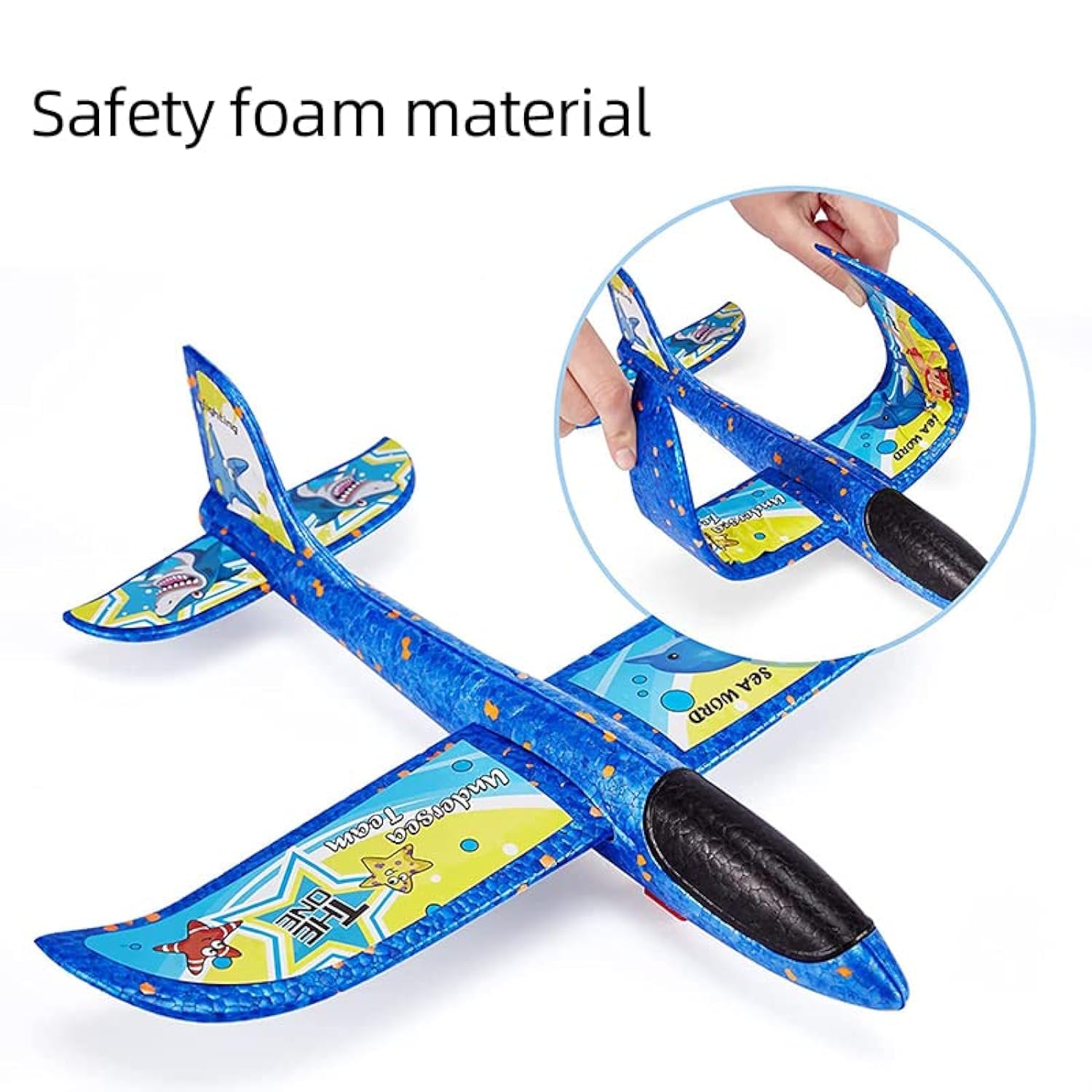 3 Pack Airplane Launcher Toy for Kids - Foam Throwing Plane Gliders with Pistol Shooting Gun - Ideal Fun Outdoor and Indoor Birthday Gift for Boys and Girls - Kids age group +3 years old