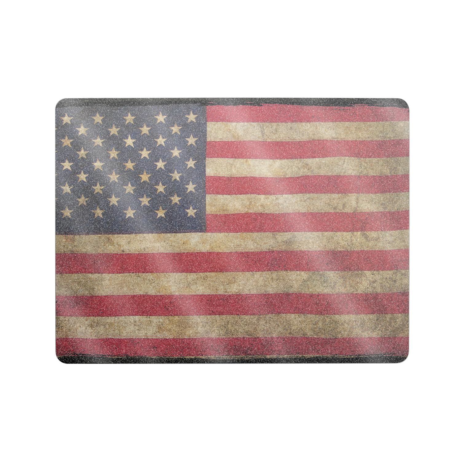 Glossy Glitter Laptop Skin Compatible with Microsoft Surface Laptop 8 13" (2025) - Vintage Flag - Premium 3M Vinyl Protective Wrap Decal Cover - Easy to Apply | Crafted in The USA by MightySkins