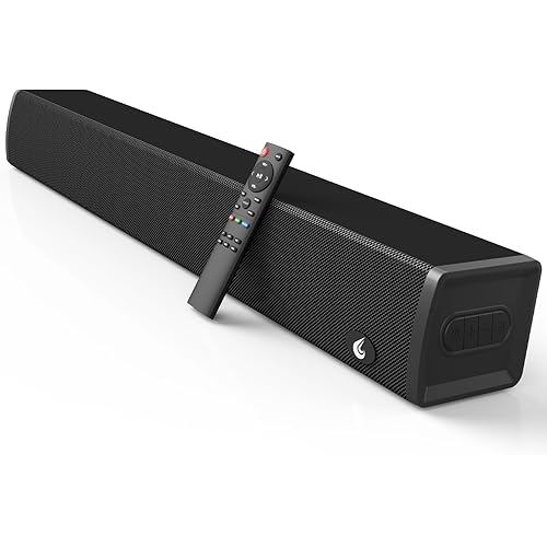 Sound Bars for TV, Bluetooth Soundbar for TV, 24 Inches Small TV Sound Bar, Surround Sound System TV Speakers Soundbar with ARC/Optical/USB/AUX Connection
