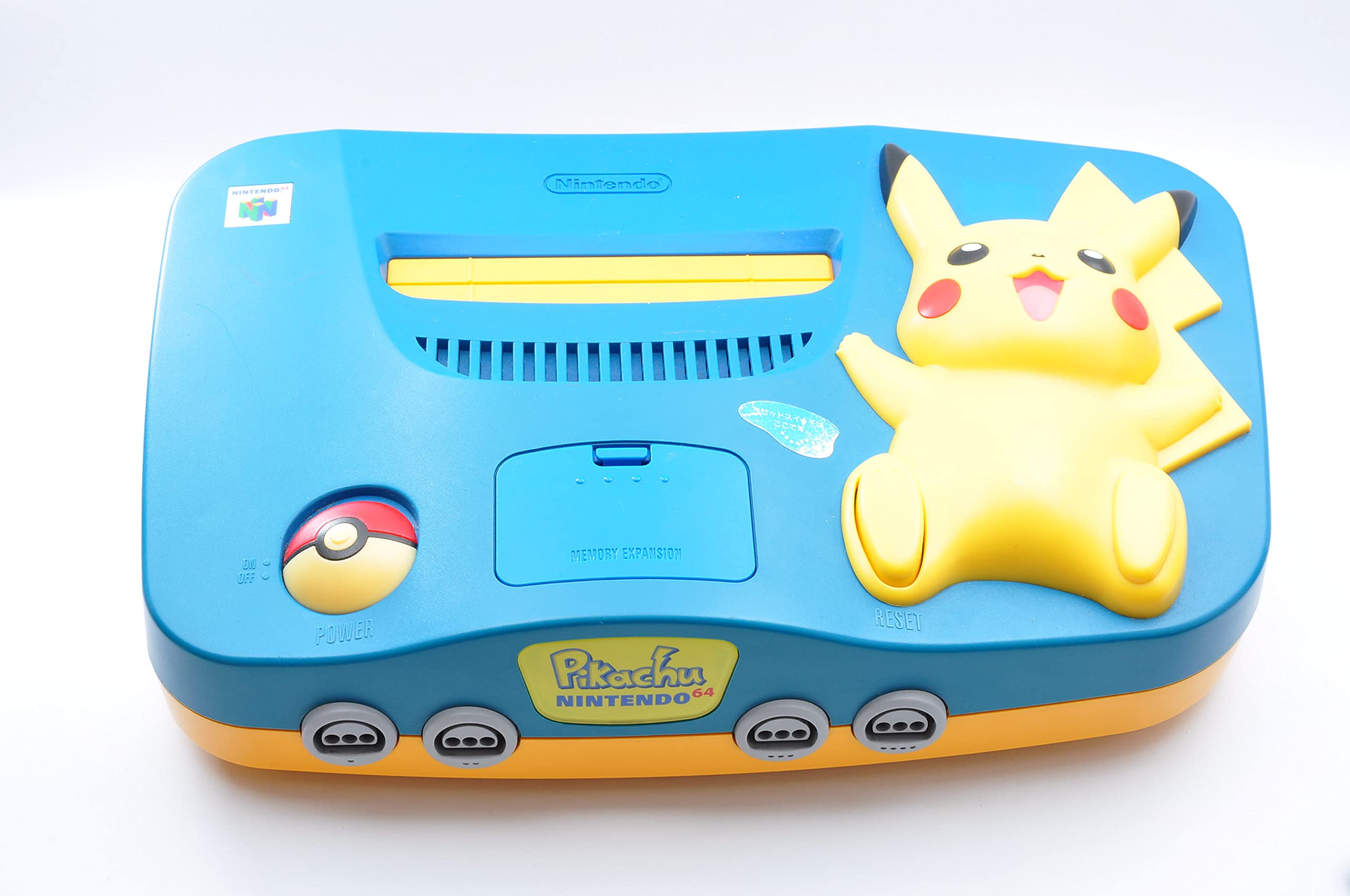 25)) 任天堂 64 ピカチュウ Nintendo64 本体 ブルー＆イエロー 【本体 