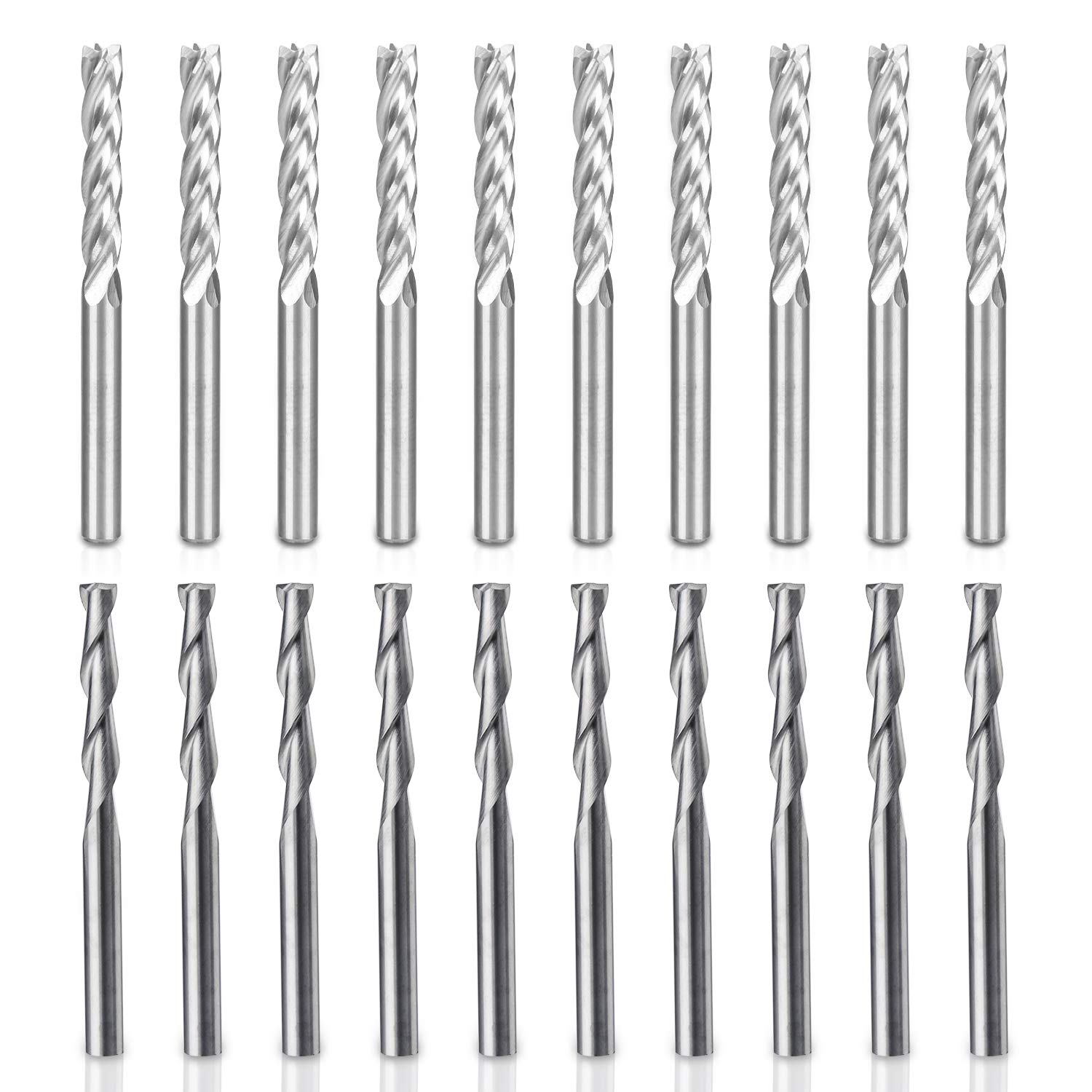 HQMaster End Mill Set Combination Kit CNC Router Bits Cutter Cutting