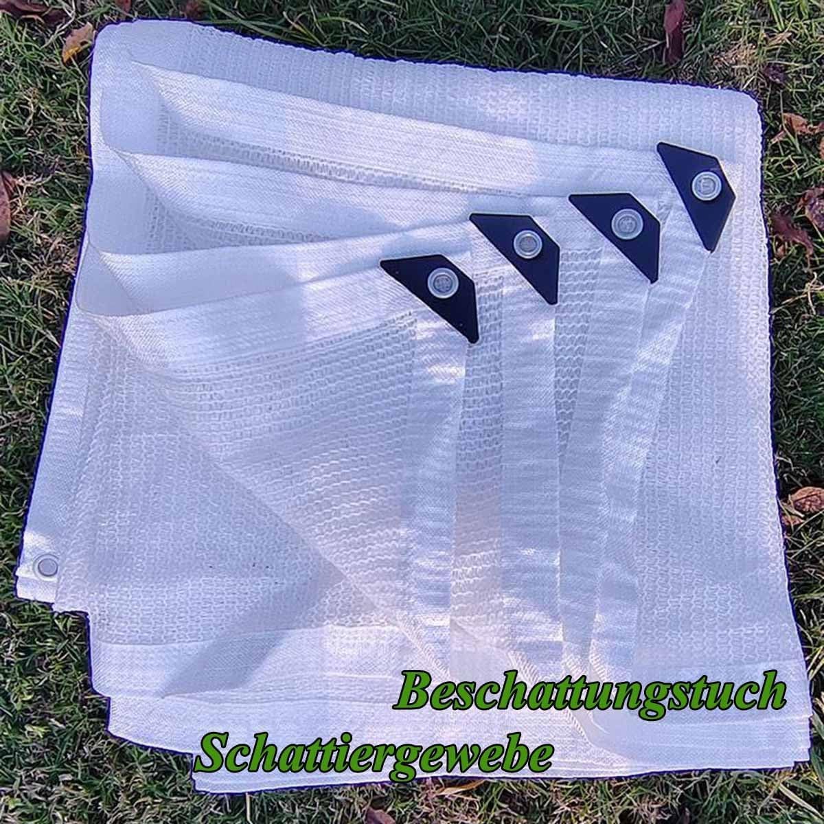 Toldo de malla con ojales para uso de red de 2 x 6 m para invernadero y garaje.