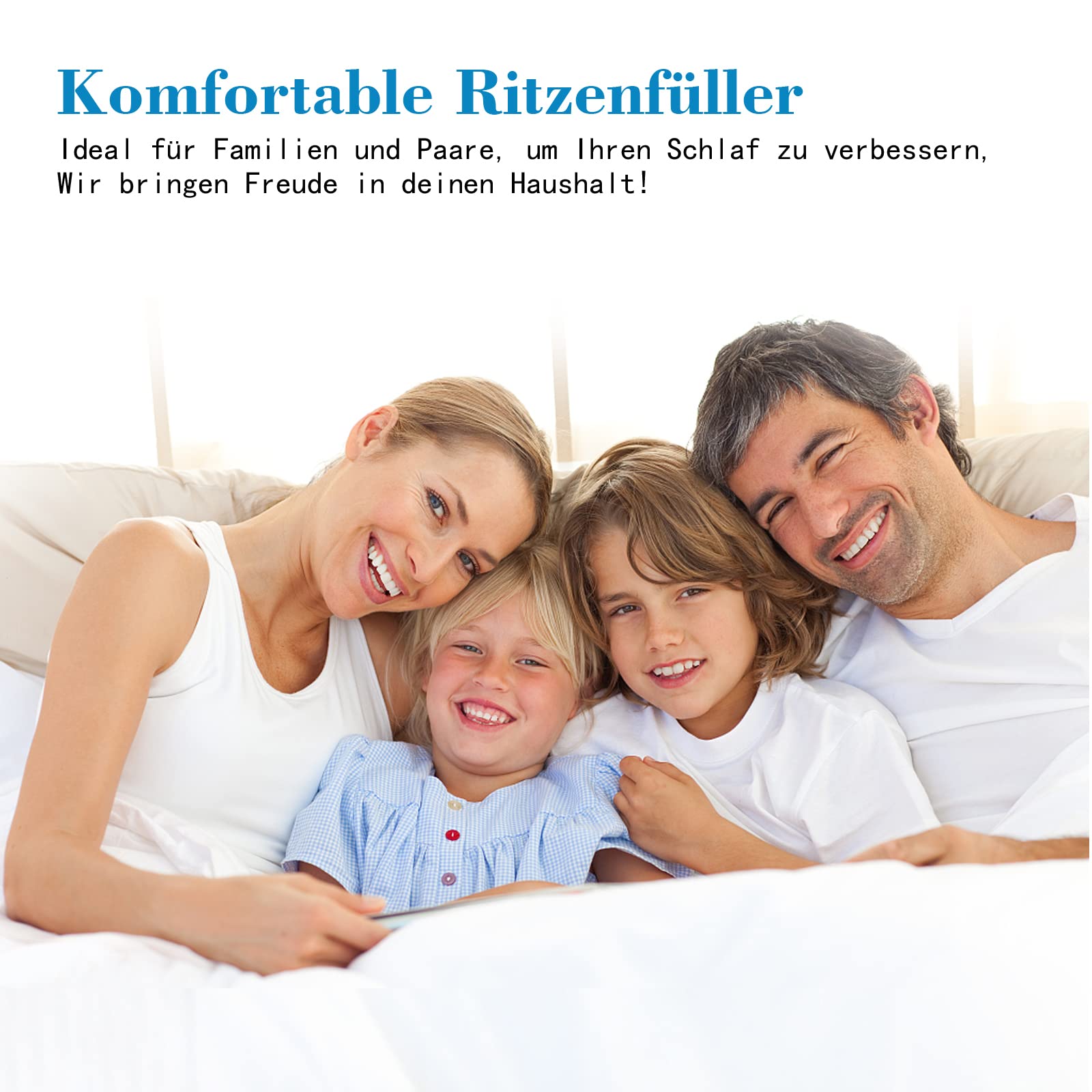 Liebesbrücke für Matratzen mit Spanngurt [200x28cm], Matratzenkeil Matratzenbrücke, Ritzenfüller für Matratzen Passt Gut in Die Bett Ritze Rein