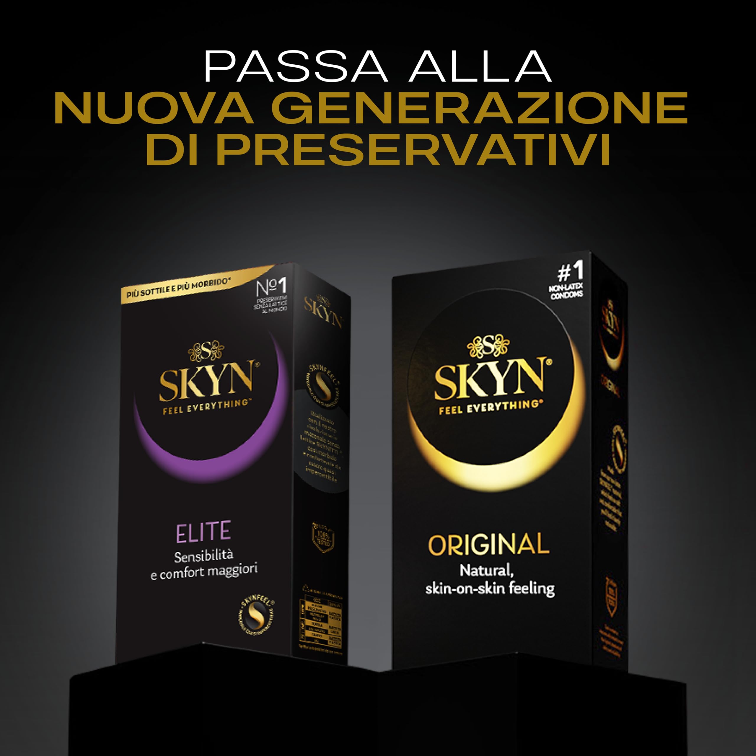 SKYN Elite - Preservativi Senza Lattice in Poliisoprene - Ultramorbidi e Ultrasottili, 60 Pezzi