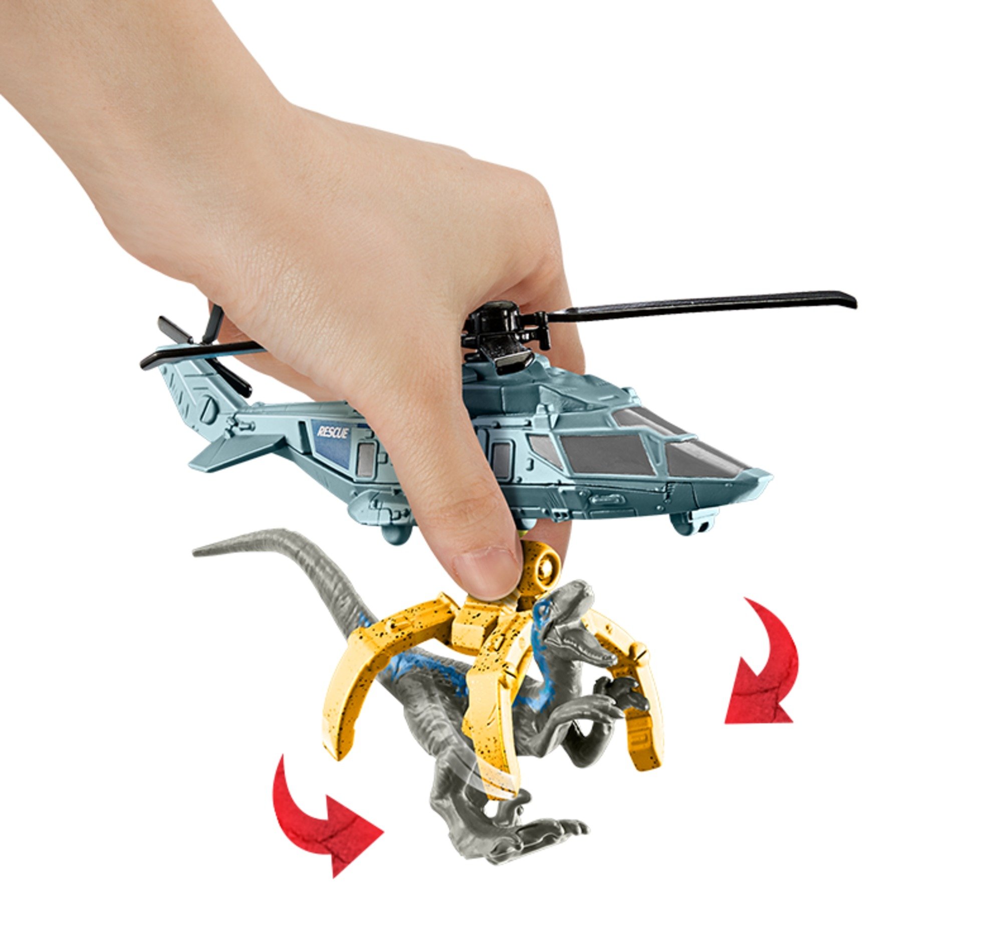 Jurassic World Capture Dino Raptor Copter Truck Fmy39 Multi Colour