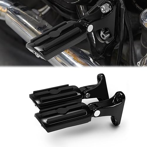 Miniatura 1 de Estriberas traseras ajustables para pasajeros con kits de montaje de soporte para Harley Touring Modelos Road King Road Glide Street Glide Electra