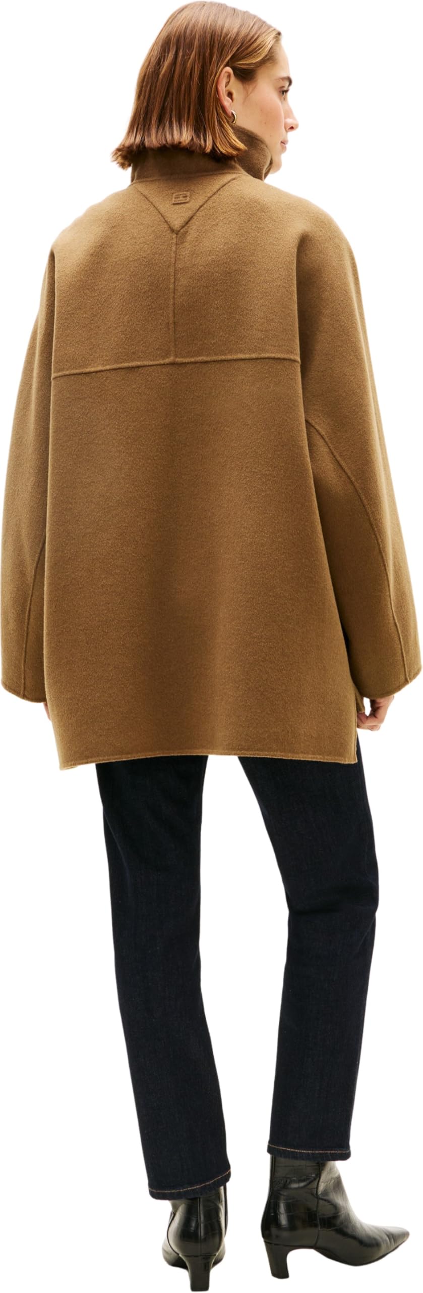 Tommy Hilfiger Płaszcz damski DF WEOL GB Lejek NK WW0WW47758 Inne płaszcze, KHAKI (Nordic Taupe), M-L, KHAKI (Nordic Taupe), L