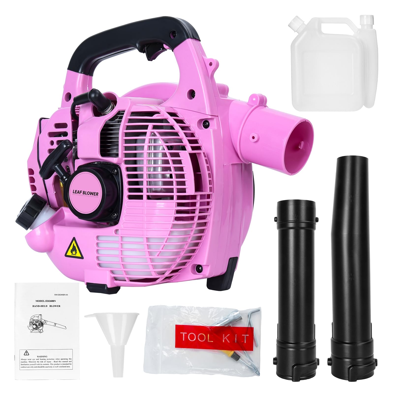 2-suwowa dmuchawa gazowa 26 cm³, ręczna dmuchawa gazowa 1HP, wysoka prędkość 380 CFM, dmuchawa do trawnika, chłodzenie powietrzem, do pielęgnacji trawnika, odśnieżarki i czyszczenia podwórka,