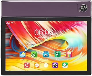Zunate 10.1 Inch Android 12 Tablet, Octa Core Tablet, 8GB RAM, 256GB ROM, Front 8MP & Rear 16MP Camera, Support WIFI, Bluetooth, 7000mAh Battery (Purple)