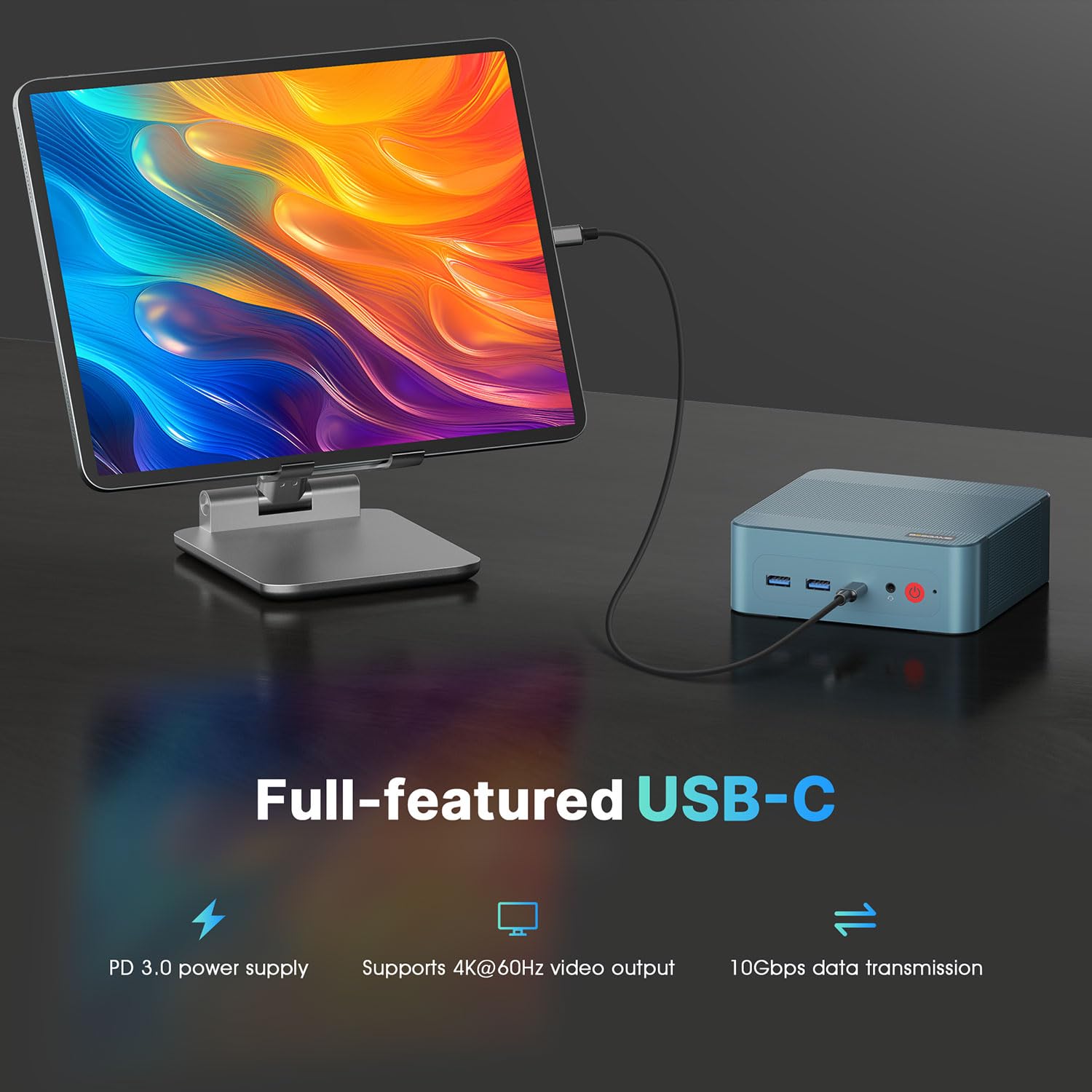 BOSGAME P2 Lite Windows 11 Pro Gaming PC, Intel Core i5-12600H, 12C/16T (up to 4.5GHz), 32GB DDR4 RAM 512GB PCIe3.0 SSD, 4K@60Hz Triple Display, HDMI, USB-C, USB3.2, LAN, Wi-Fi6, BT5.2