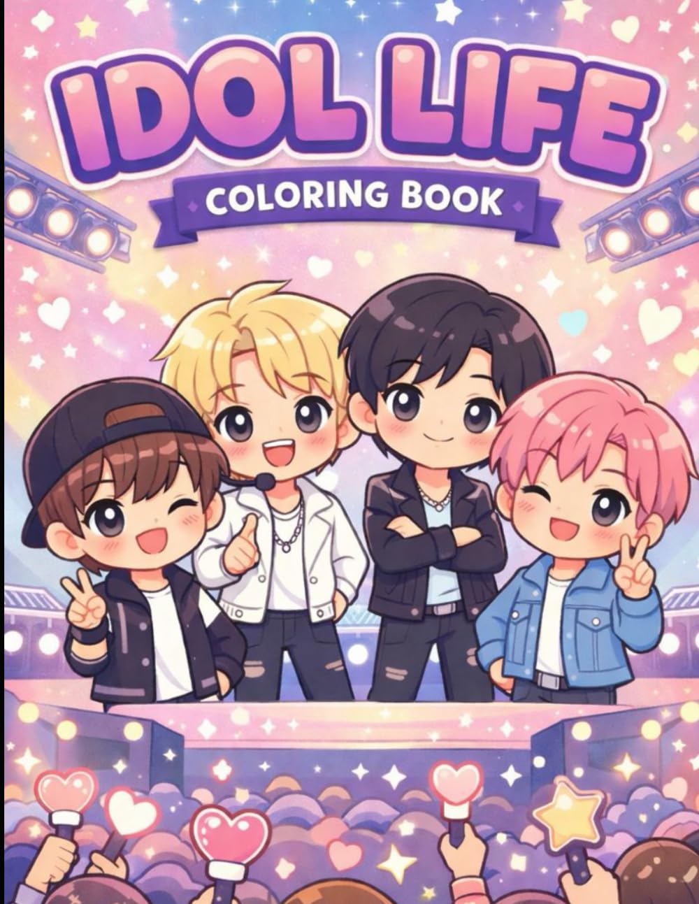 K-Pop Idol Life Coloring Book: A Pop Idol Fantasy Coloring Book
