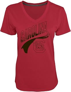 Champion NCAA Women's Heather Jersey V-Neck T-Shirt