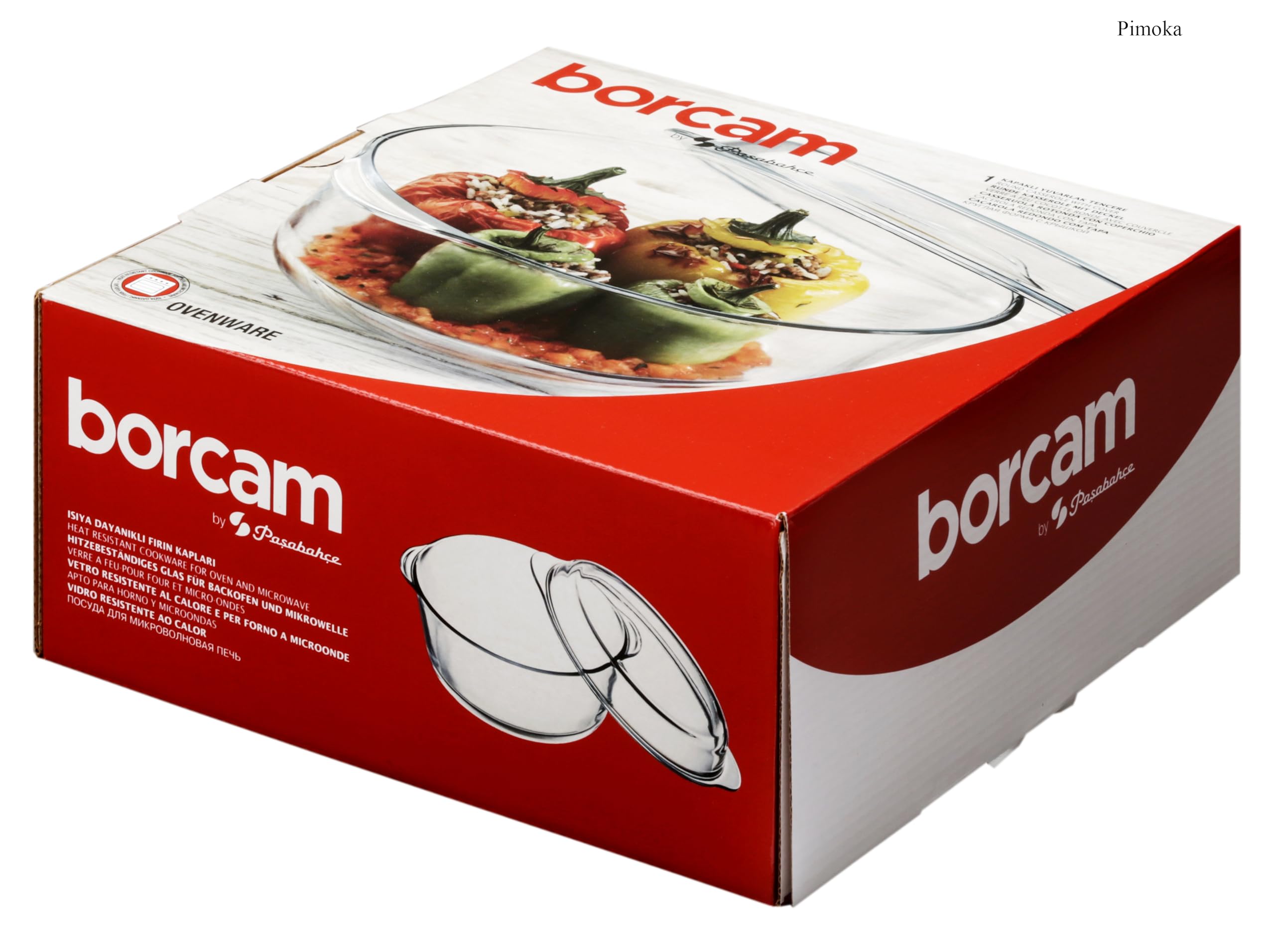 Pasabahce Dajar 74831 Pirofila in Vetro 2L Borcam Zaro, 22 X 22 Cm