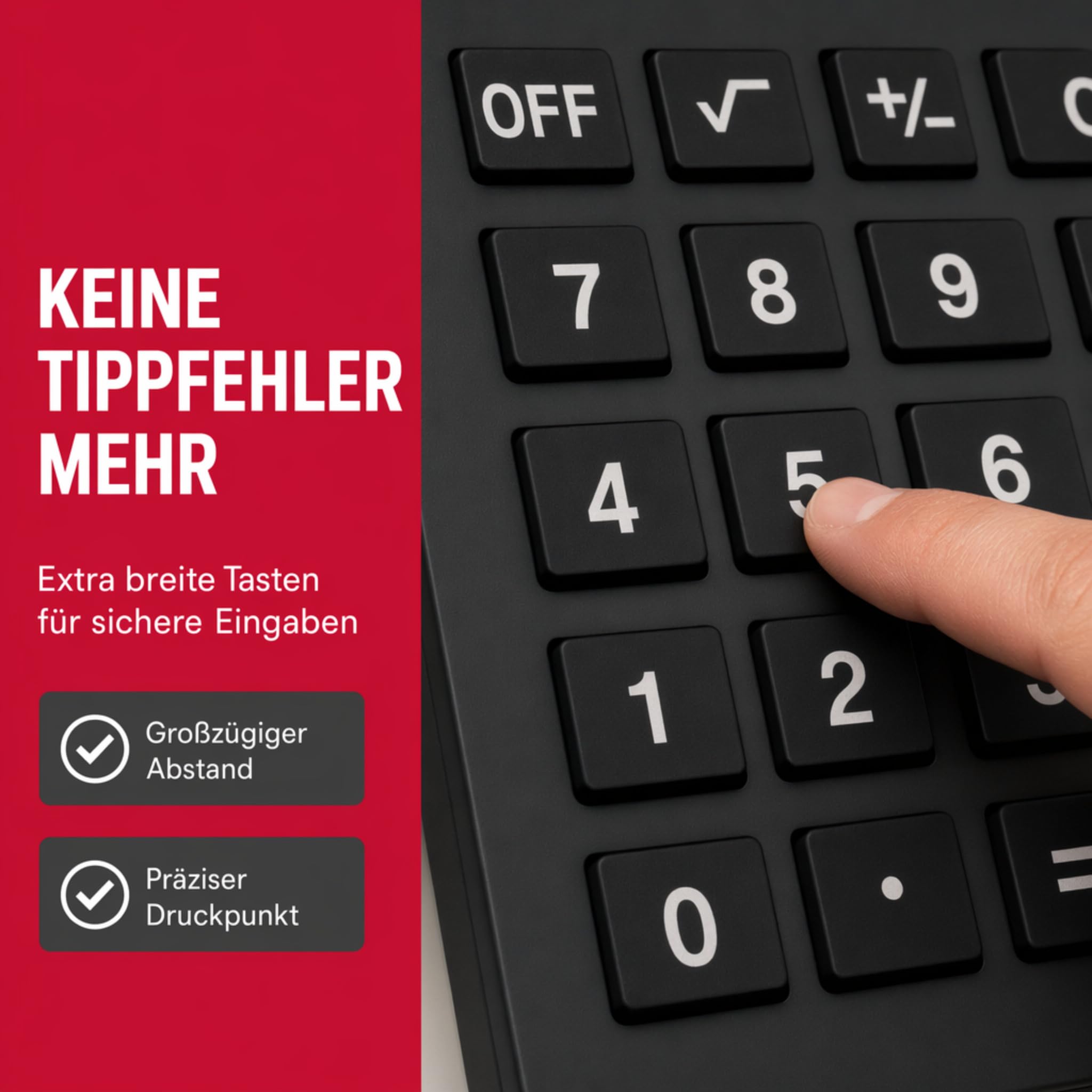 Olympia Calculatrice LCD 908 Noir