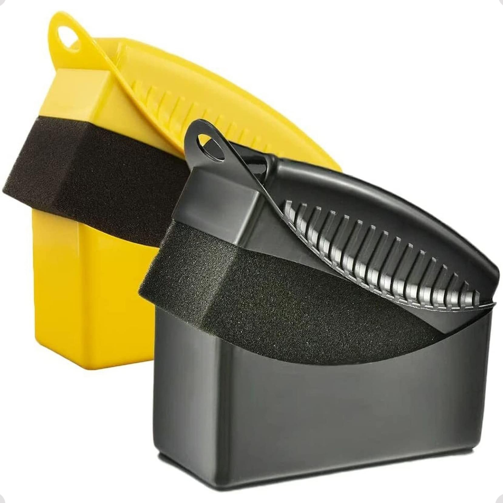 Sponsored Ad – Bolivia's Tire Dressing Applicator Brush, 2 PCS Tire Shine Applicator Ergonomic Design Tire Brush, Car Wheel Waxing Sponge With Case Auto Tyre Cleaning Pad For Tire Gel (Black+Yellow)