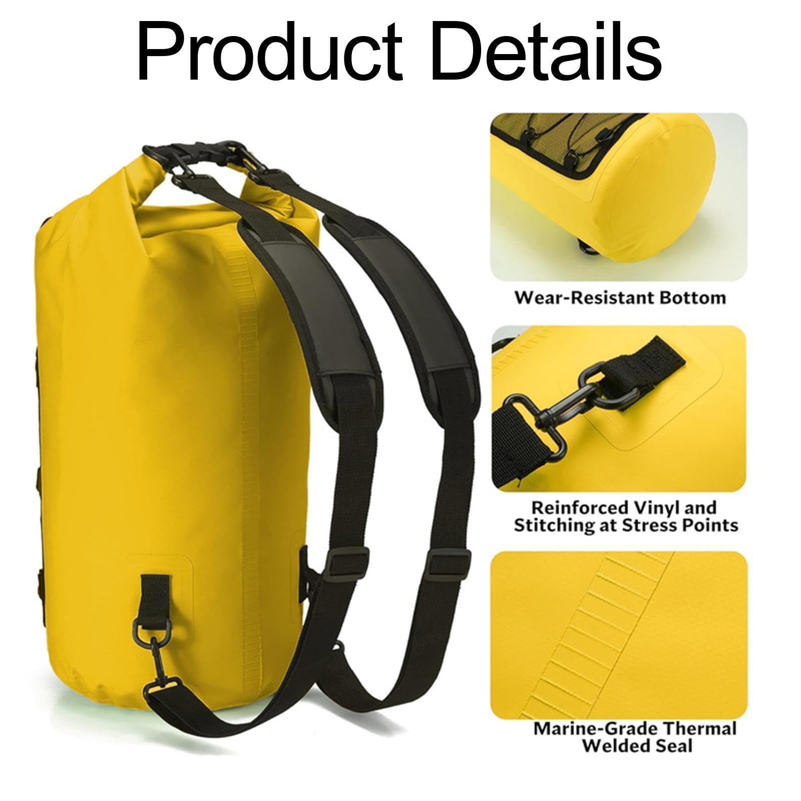 Sac à Dos étanche pour La Natation, Le Rafting, La Plage et Le Kayak