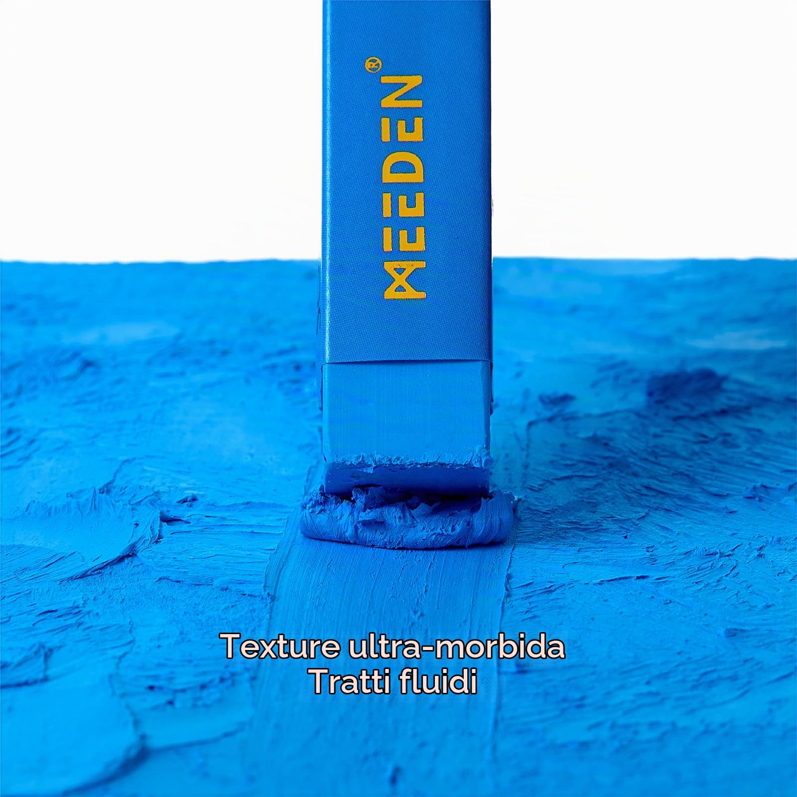 MEEDEN Pastelli ad olio morbidi per artisti: 48 colori con 2 pastelli ad olio quadrati bianchi e 2 neri aggiuntivi per artisti, adulti, pastelli ad olio professionali da miscelare
