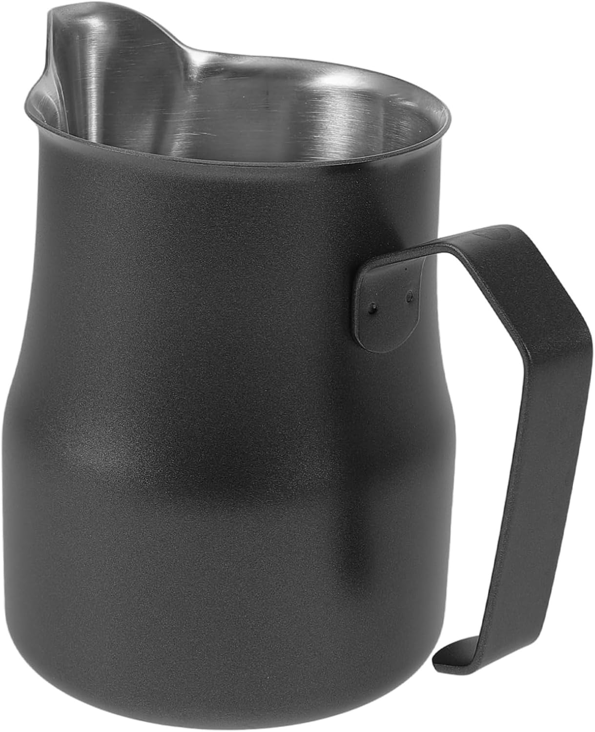 Outanaya Frothing Cup Stainless Steel Pitcher for Espresso Latte Art and Coffee Textured Design for Easy Frothing and Detailed Designs for and Home Brewing