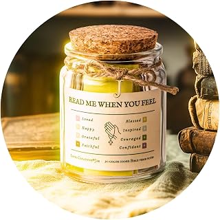 Bible Verse Jar, Initial J Prayer Jar for Emotion and Feelings Christian Scripture Daily Bible Verse Gifts for Women, Mood-booster Scriptural Study Supplies Men Christian Art Work for Family