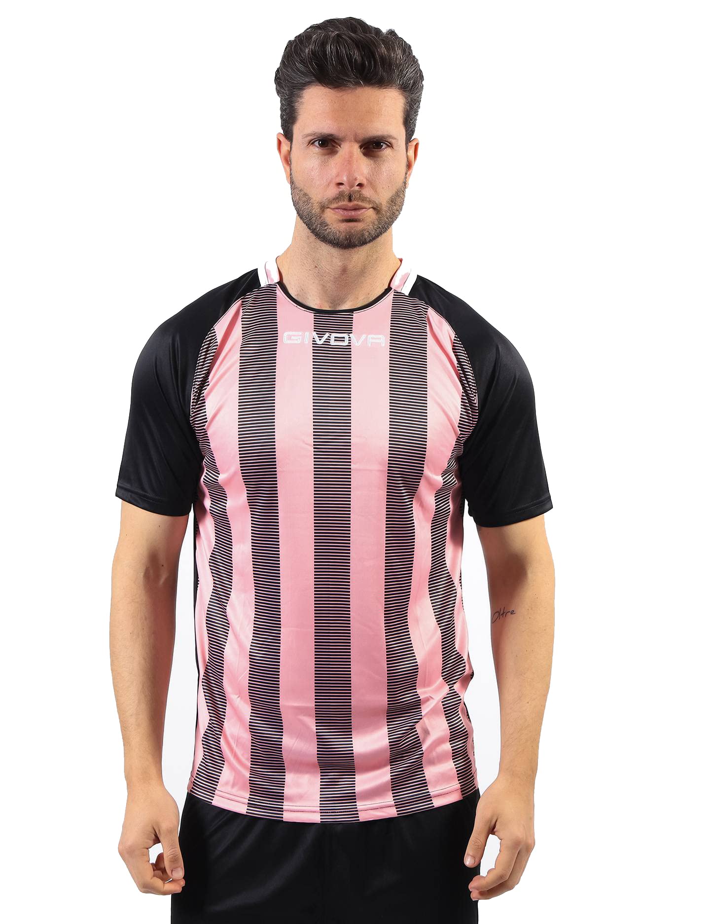 Givova SHIRT INTERLOCK PINK/BLACK Size XL
