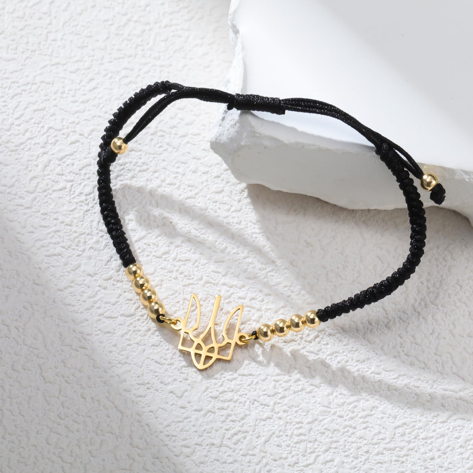 Dreamtimes Ukrainian Symbol Bracelet for Women Ukraine Bracelet for Men Ukraine Trident Inspired Gifts Ukrainian Remembrance Jewelry