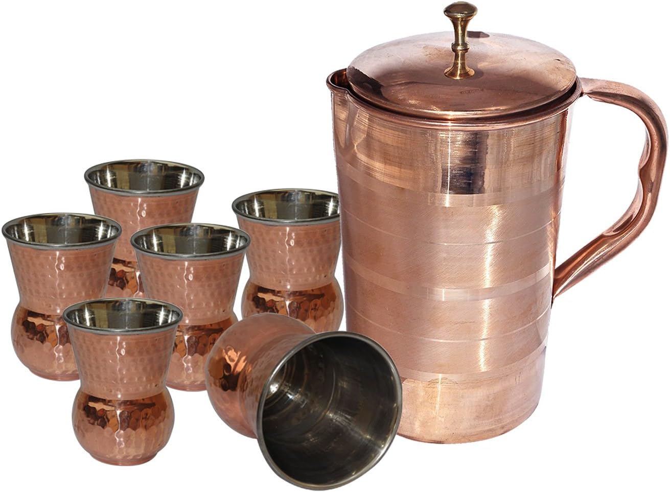 Dungri India Best Quality Pure Copper Jug Water Pitcher