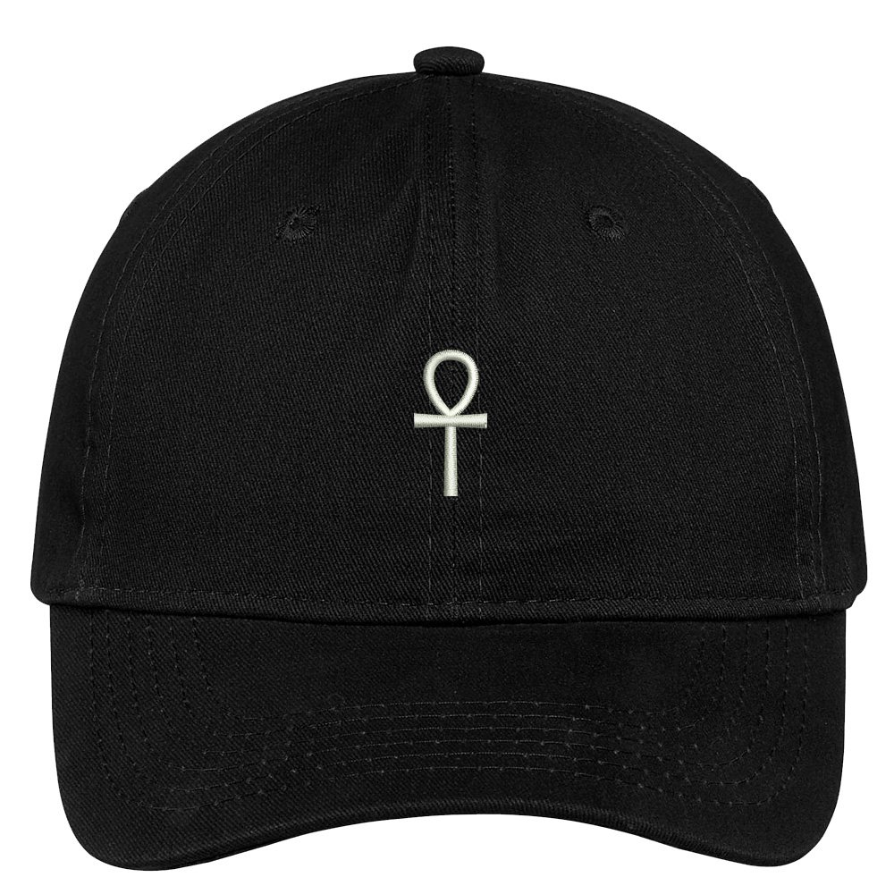 Trendy Apparel Shop Ancient Egypt Cross Embroidered 100% Quality Brushed Cotton Baseball Cap