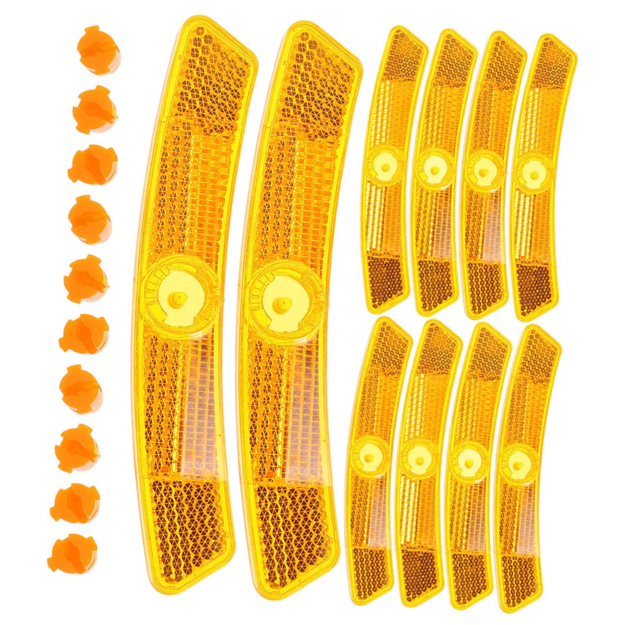 balacoo Nighttime Cycling Safety 30pcs Bicycle Reflectors Bike Spoke Reflectors for Toddlers Reflective Sheet Set
