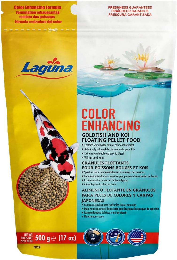Amazon.com: Laguna Color Enhancing Goldfish & Koi Floating Food, 17 oz