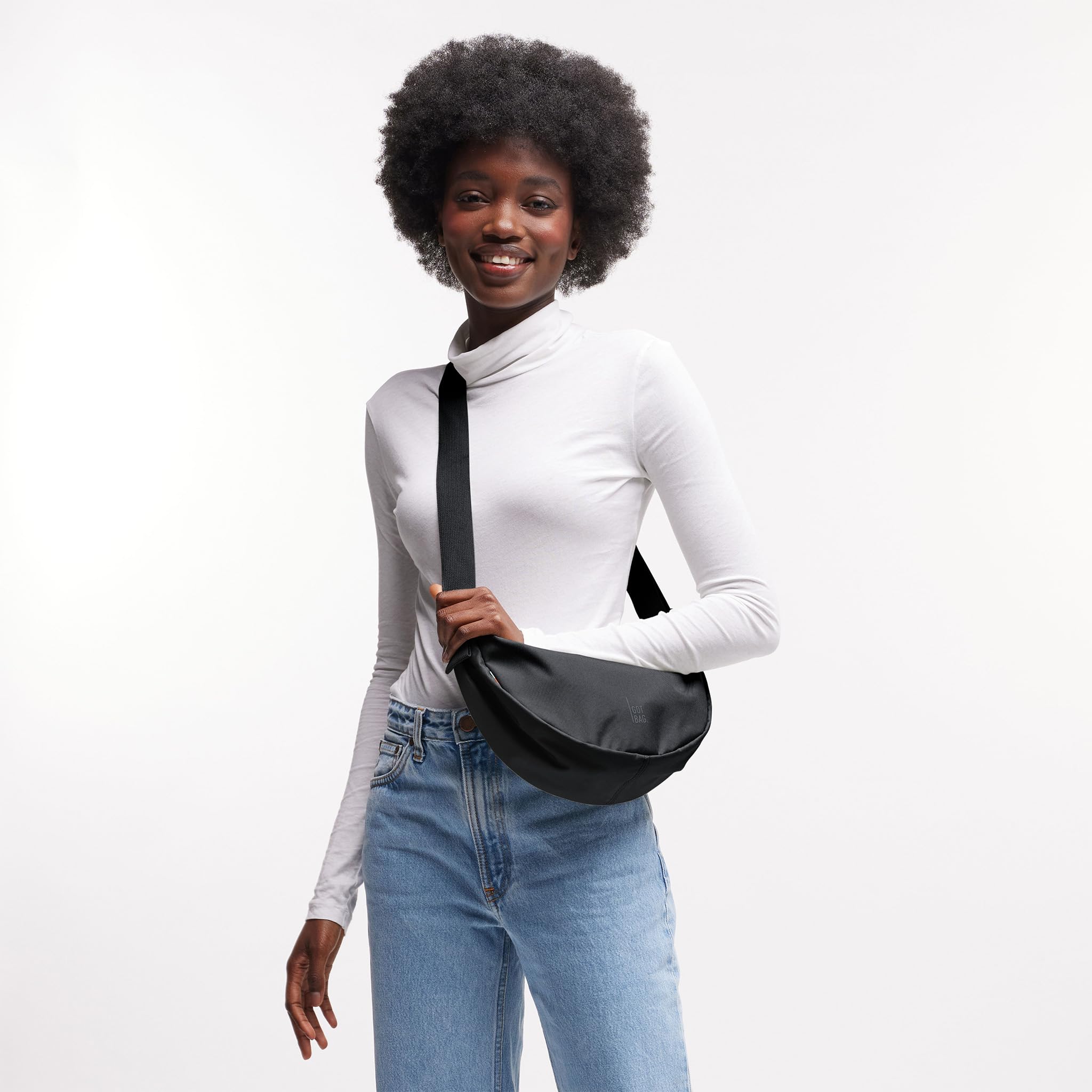 GOT BAG Moon Bag - Borsa a tracolla impermeabile a mezzaluna, elegante borsa a tracolla con tracolla regolabile