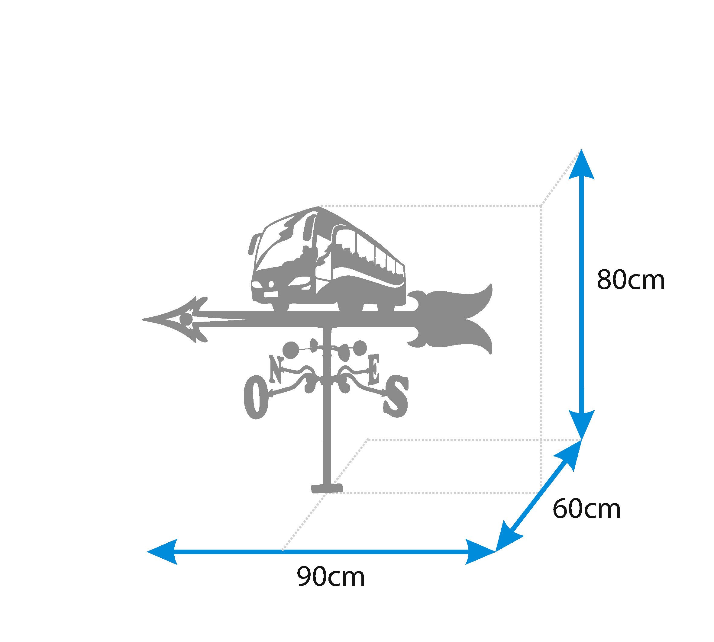 IMEX EL ZORRO 11056 Girouette Toit Bus 900 mm