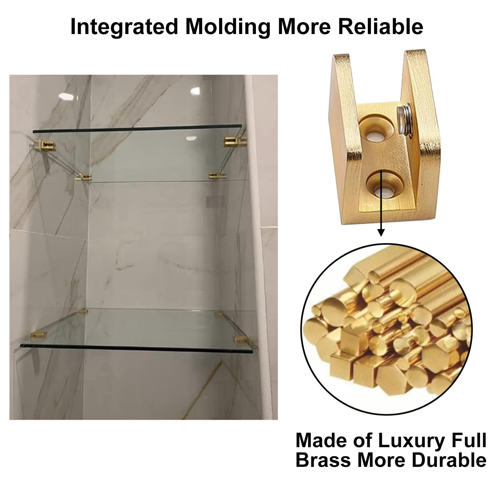 Shower Door Clips - No Drill Installation -4 Shower Door Clips - No Drill Installation -4