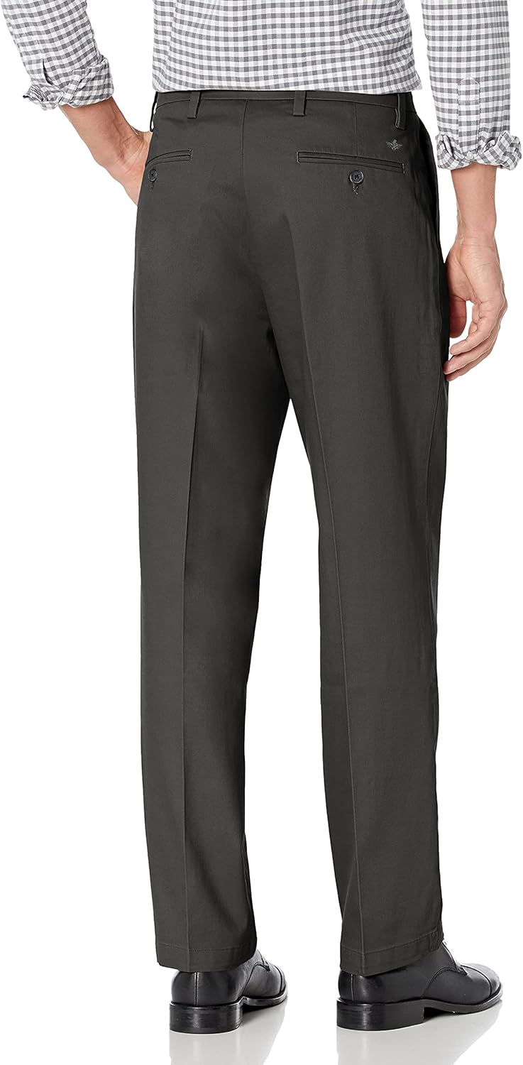 Dockers Men's Relaxed Fit Signature Khaki Lux Cotton Stretch Pants at  Men’s Clothing store