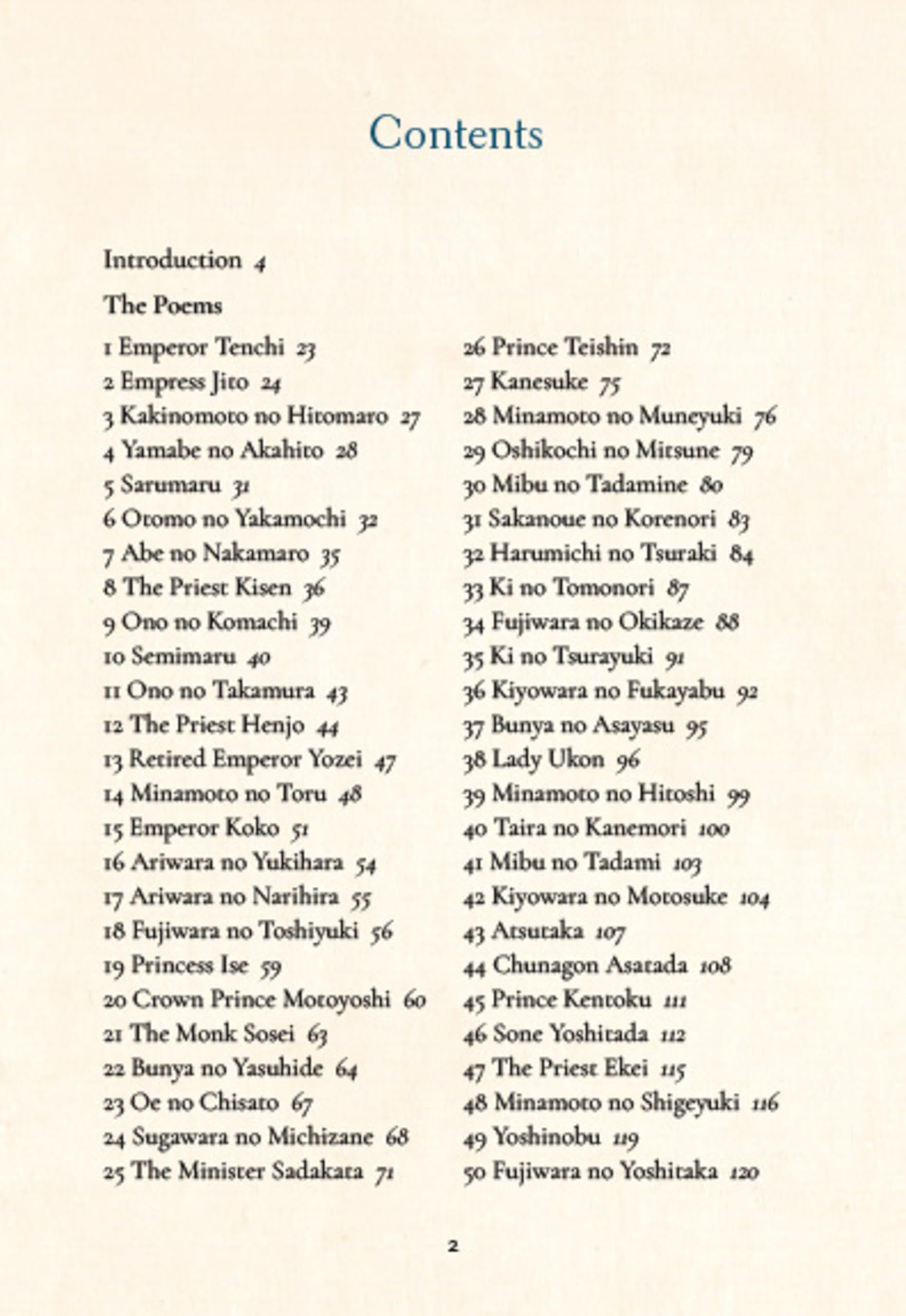 One Hundred Poems from Old Japan /anglais: A New Translation of the Hyakunin Isshu [With Free Online Audio Recordings]