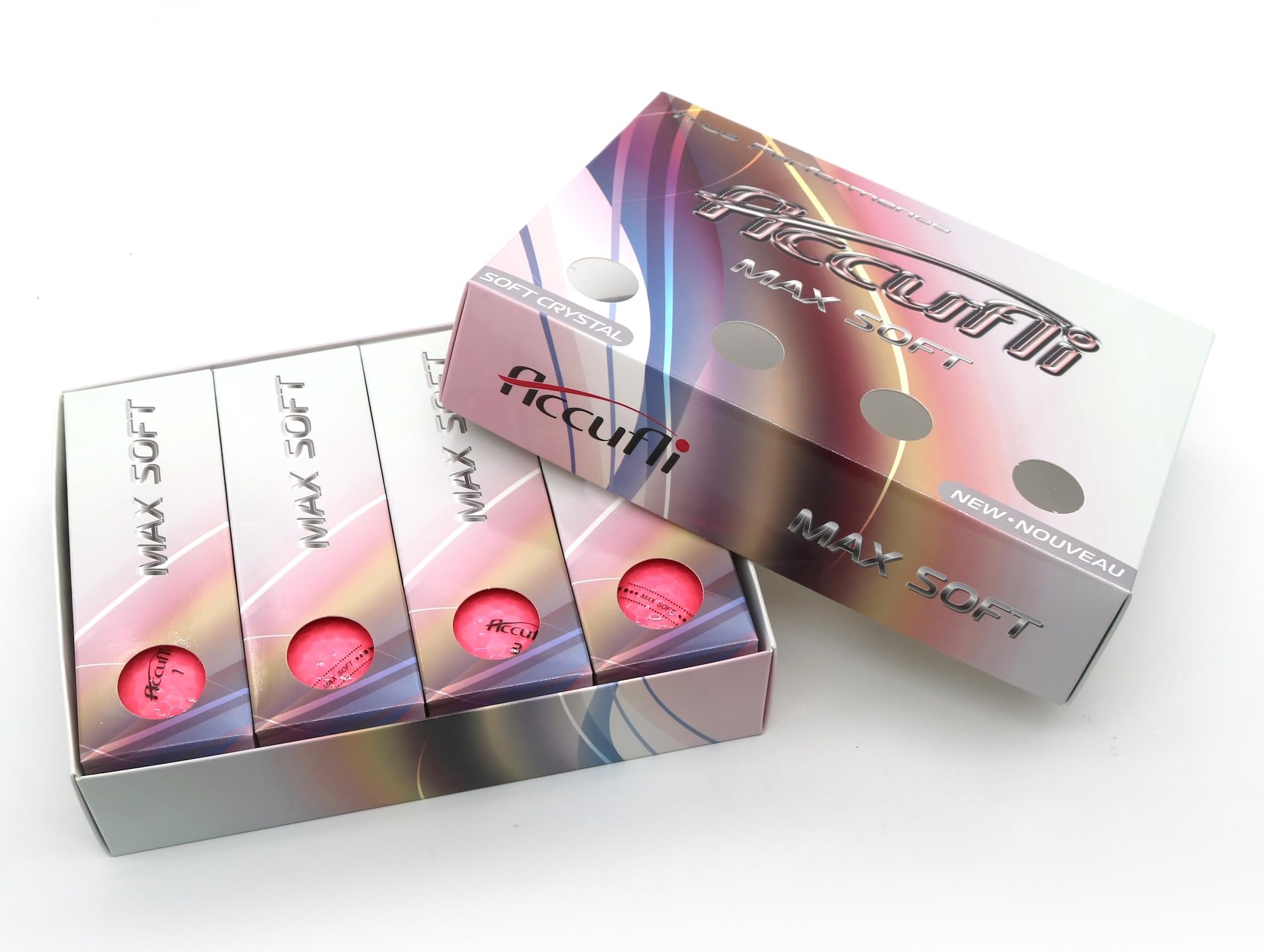 ACCUFLI Max Soft Crystal Golf Balls