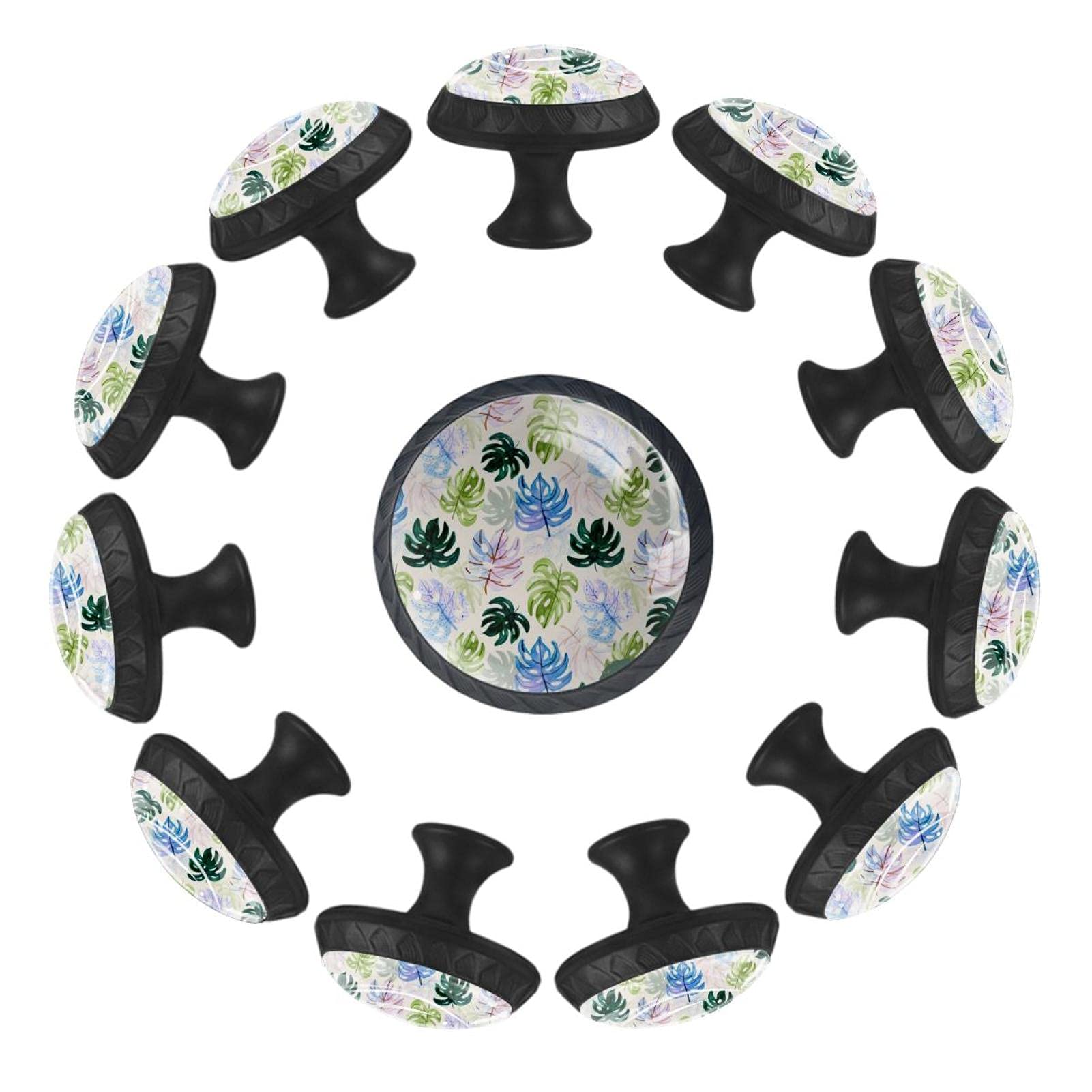 Boutons de tiroir palmier 35mm lot de 12 poignées bois pour meuble enfant