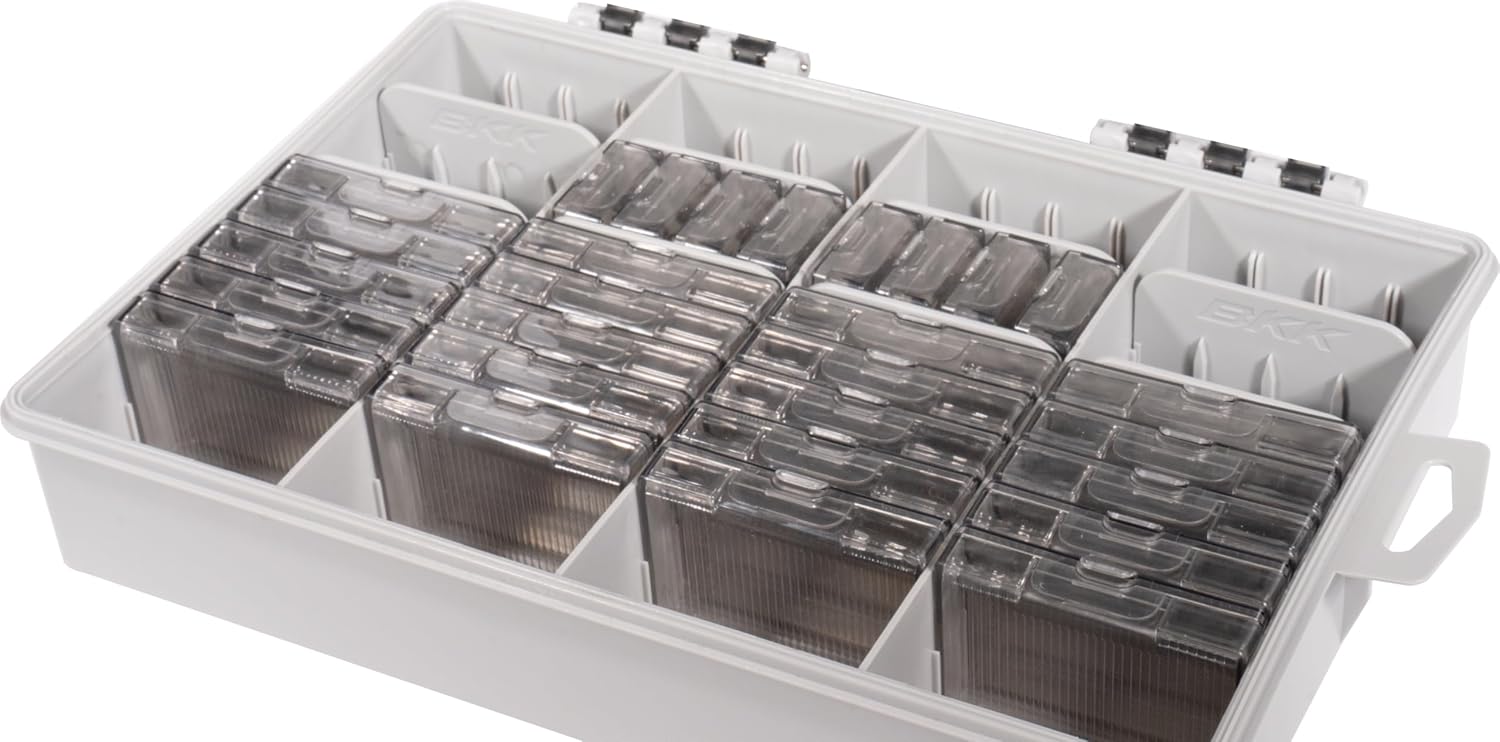 BKK OCD Tackle Storage System - Starter Kit (Includes 1 OCD Tackle Box, 20 Medium Accessory Boxes & 8 Small Accessory Boxes)