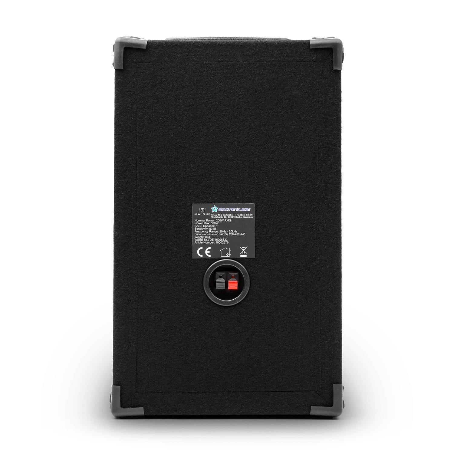 MALONE PA220P PA speaker pair, 3way speakers, passive PA speakers